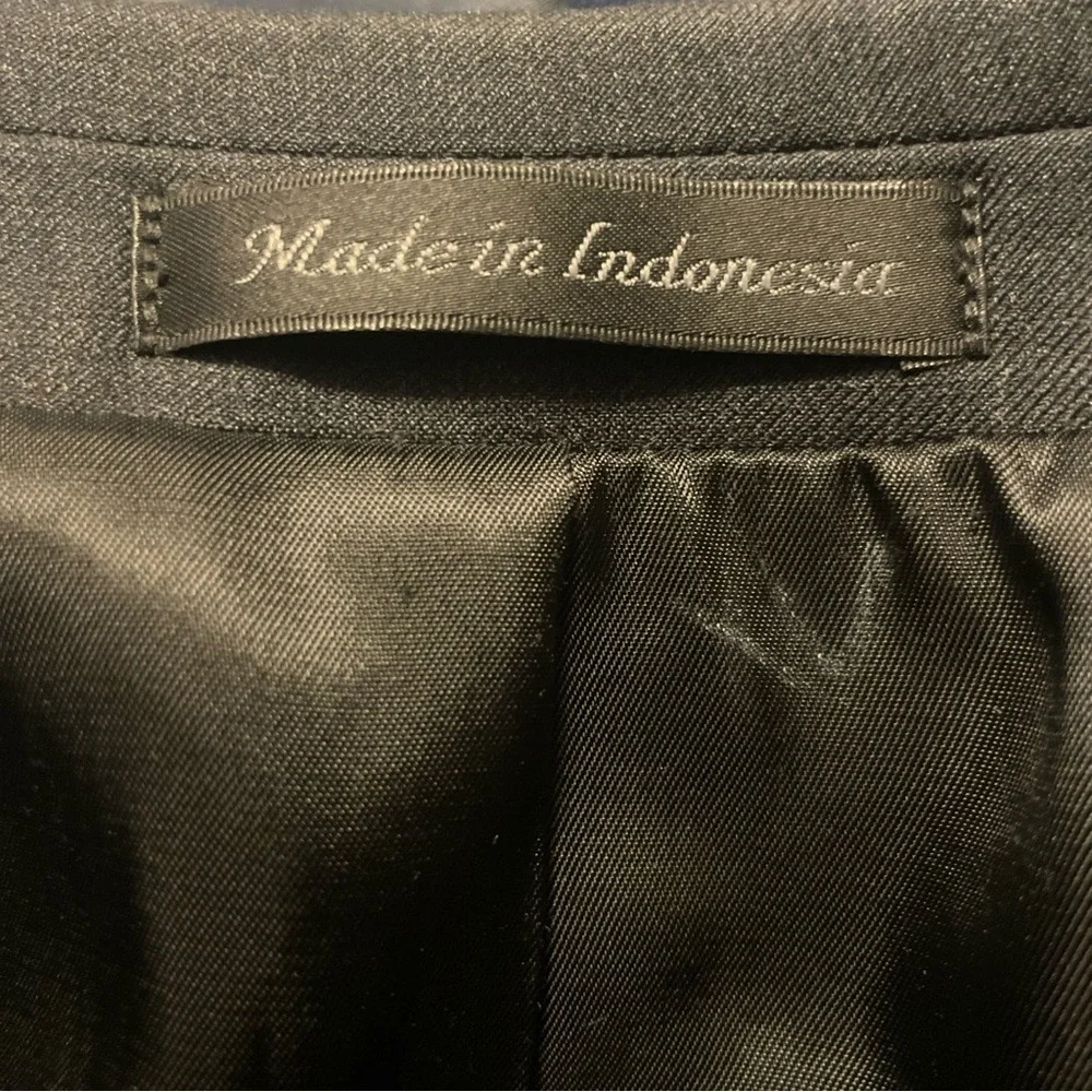 Calvin Klein Black Classic Two-Button Wool Blazer‎